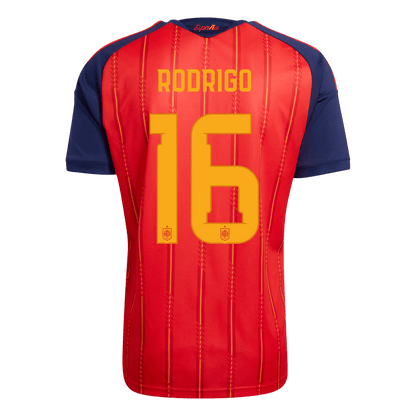 Maglia Replica Spagna Casa RODRIGO #16 Uomo Mondiali 2026