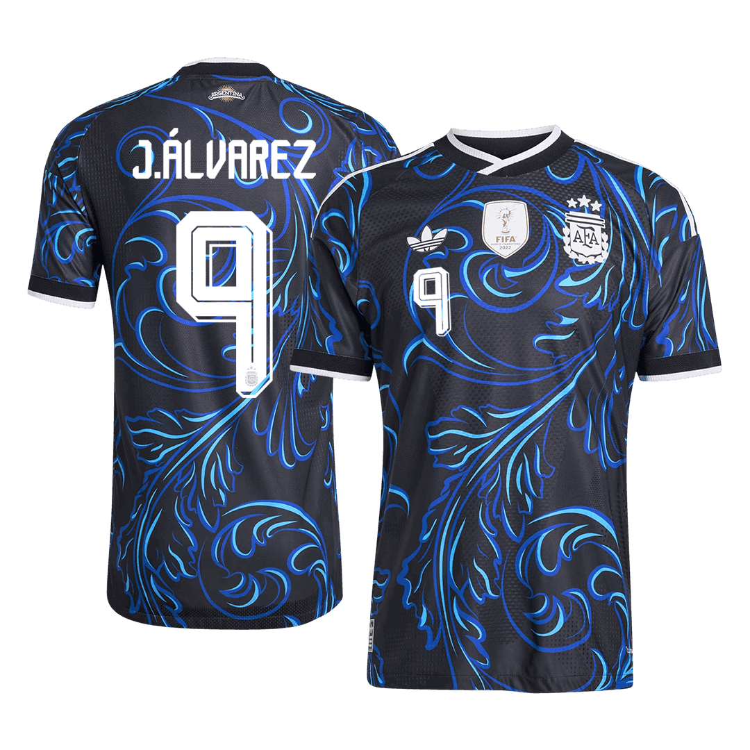 Maglia Gara Argentina Trasferta J. ÁLVAREZ #9 Uomo Mondiali 2026