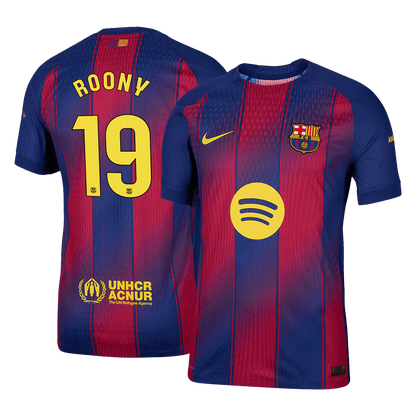 Maglia Gara Barcelona Casa ROONY #19 Uomo 2025/26