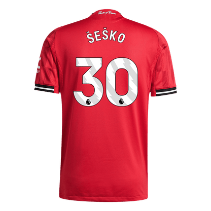 Maglia Gara Manchester United Casa ŠEŠKO #30 Uomo 2025/26