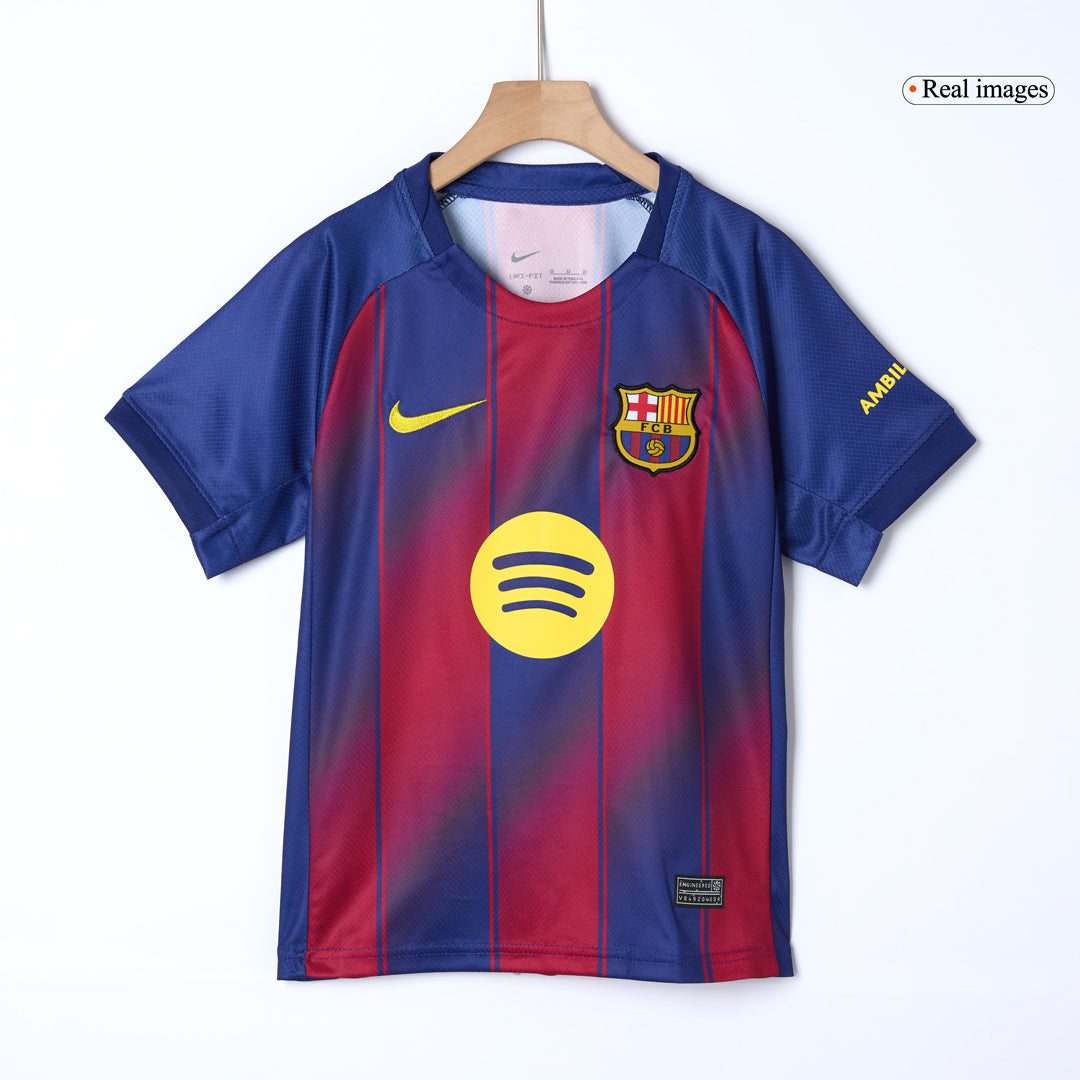 Completo Bambino Barcelona Casa 2025/26 - 3 Pezzi