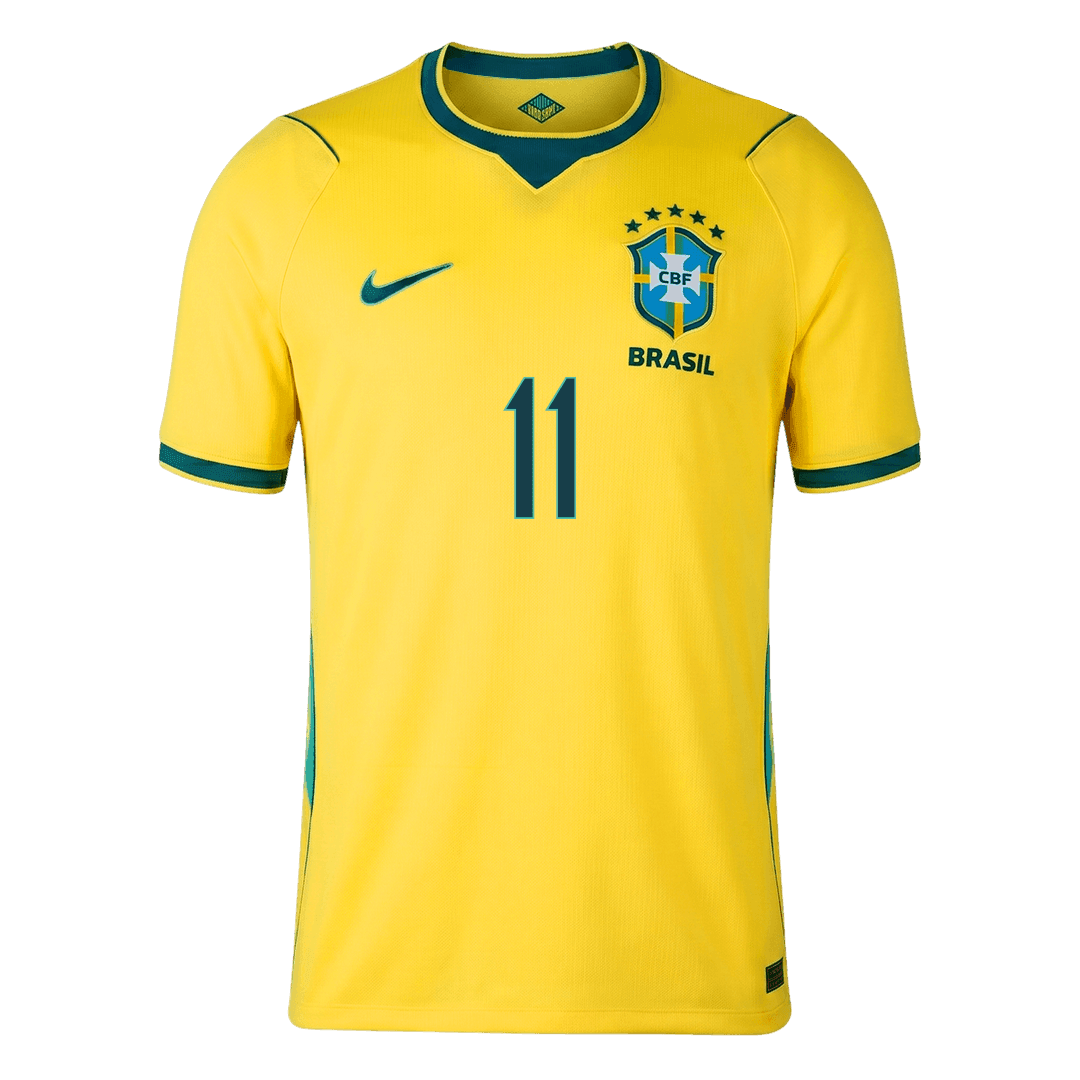 Maglia Replica Brasile Casa RAPHINHA #11 Uomo Mondiali 2026