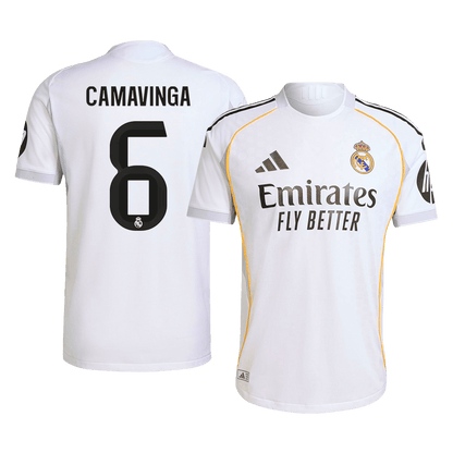 Maglia Gara Real Madrid Casa CAMAVINGA #6 Uomo 2025/26