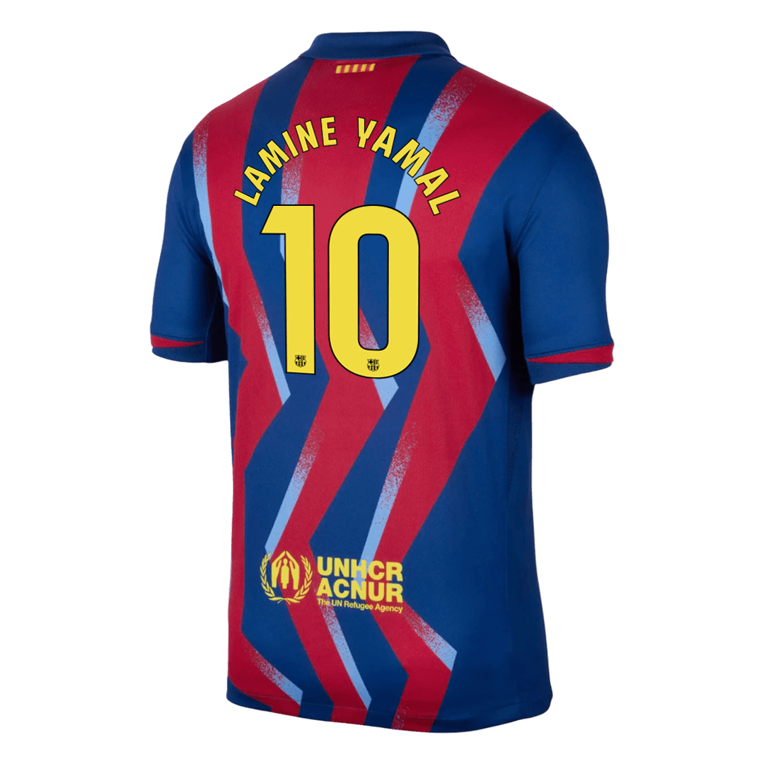 Maglia Replica Barcelona Quarta LAMINE YAMAL #10 Uomo 2025/26