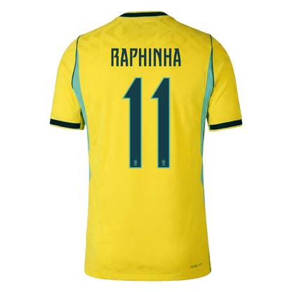 Maglia Gara Brasile Casa RAPHINHA #11 Uomo Mondiali 2026