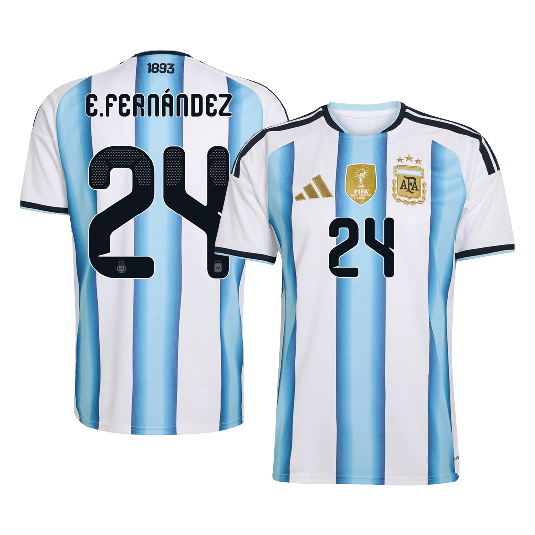 Maglia Replica Argentina Casa E. FERNÁNDEZ #24 Uomo Mondiali 2026