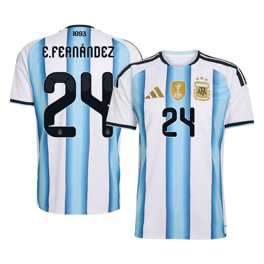 Maglia Replica Argentina Casa E. FERNÁNDEZ #24 Uomo Mondiali 2026