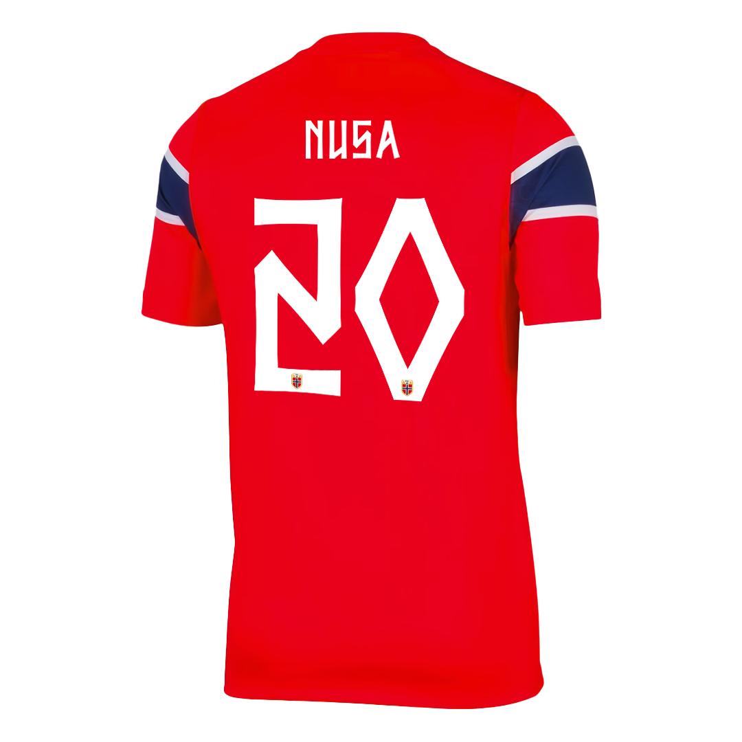 Maglia Replica Norvegia Casa NUSA #20 Uomo Mondiali 2026