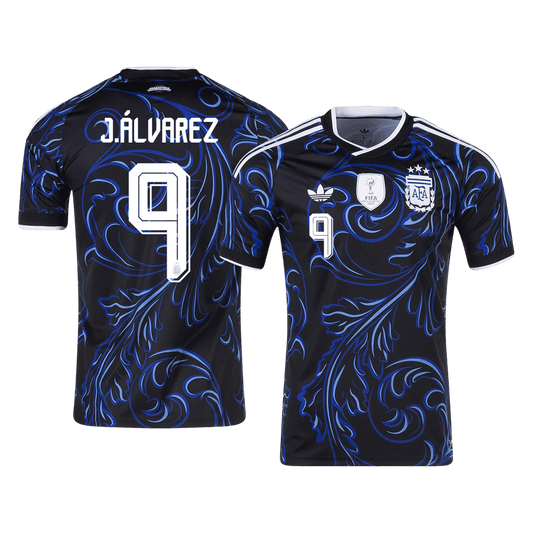 Maglia Replica Argentina Trasferta J. ÁLVAREZ #9 Uomo Mondiali 2026