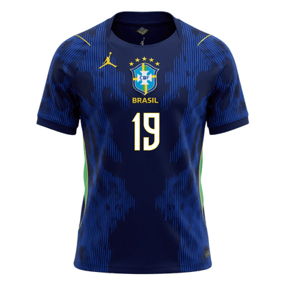 Maglia Replica Brasile Trasferta ENDRICK #19 Uomo Mondiali 2026