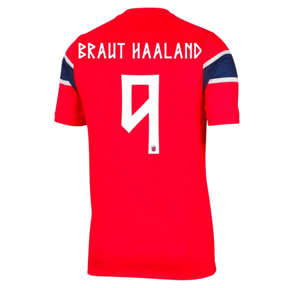 Maglia Gara Norvegia Casa BRAUT HAALAND #9 Uomo Mondiali 2026