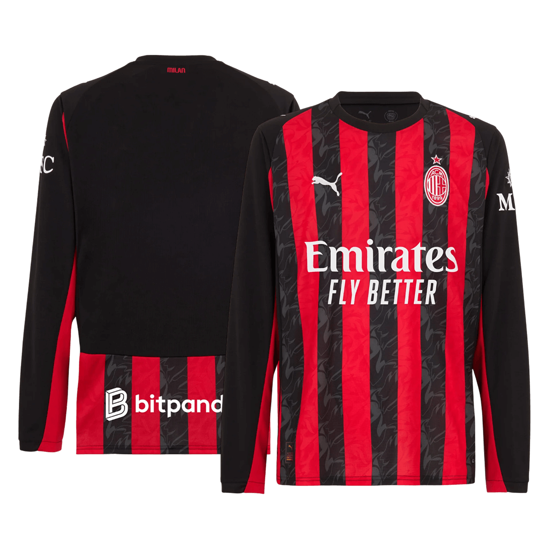 Maglia Gara AC Milan Uomo Casa Uomo 2025/26 - Manica Lunga